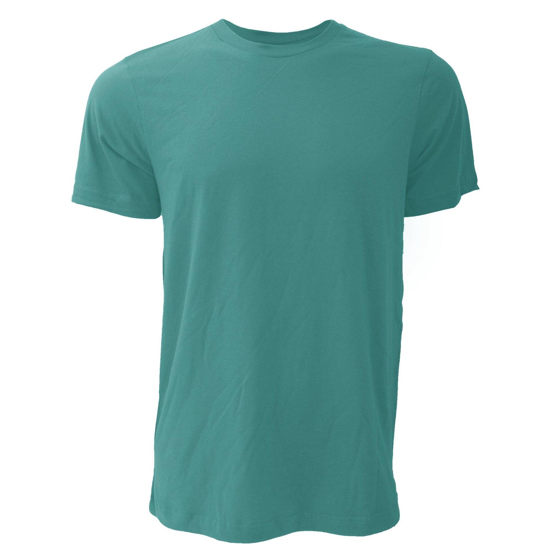 Canvas Jersey Tshirt, Kurzarm Herren Grün L von Bella + Canvas