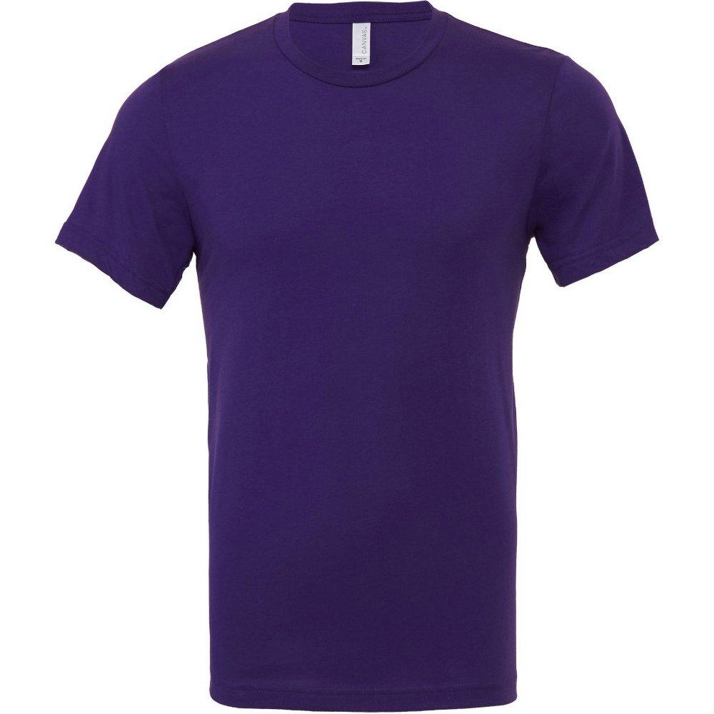 Canvas Jersey Tshirt, Kurzarm Herren Lila S von Bella + Canvas