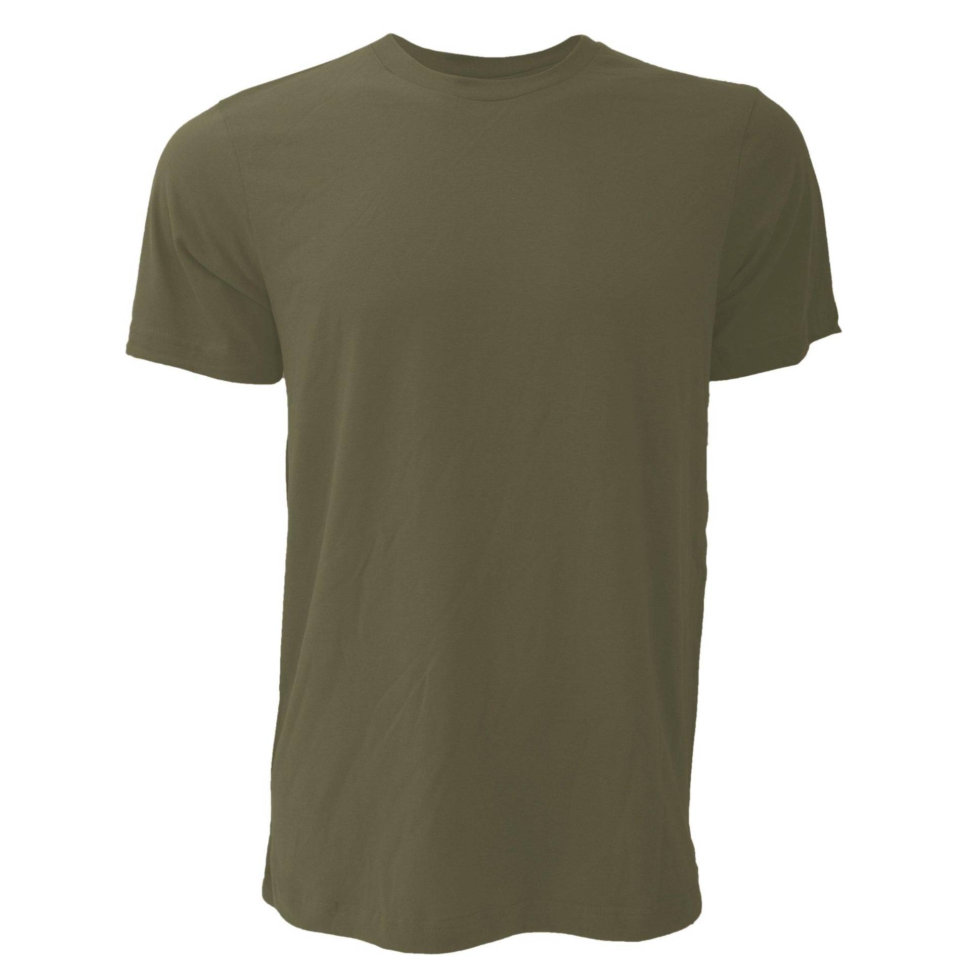 Canvas Jersey Tshirt, Kurzarm Herren Militärgrün XS von Bella + Canvas