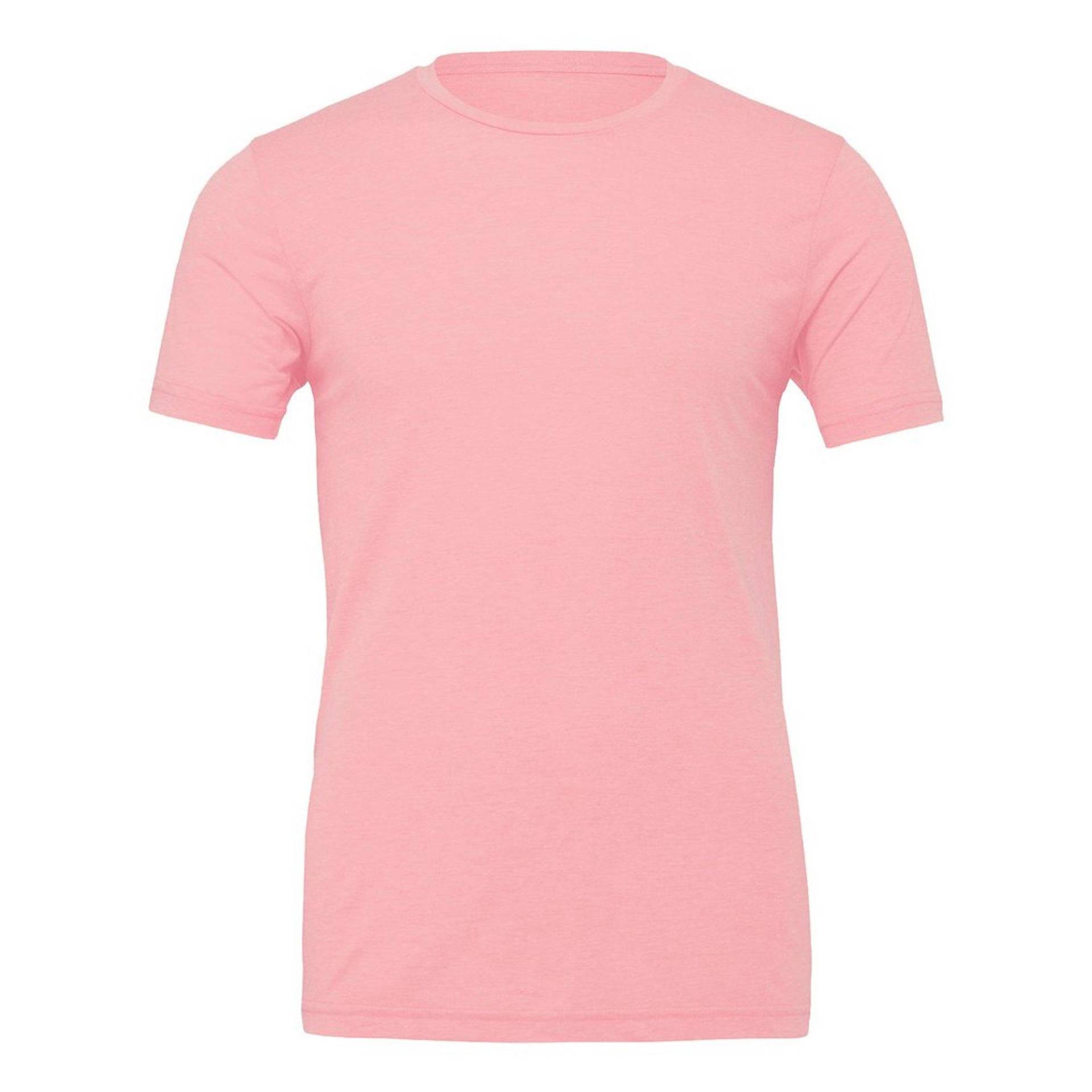 Canvas Jersey Tshirt, Kurzarm Herren Pink L von Bella + Canvas