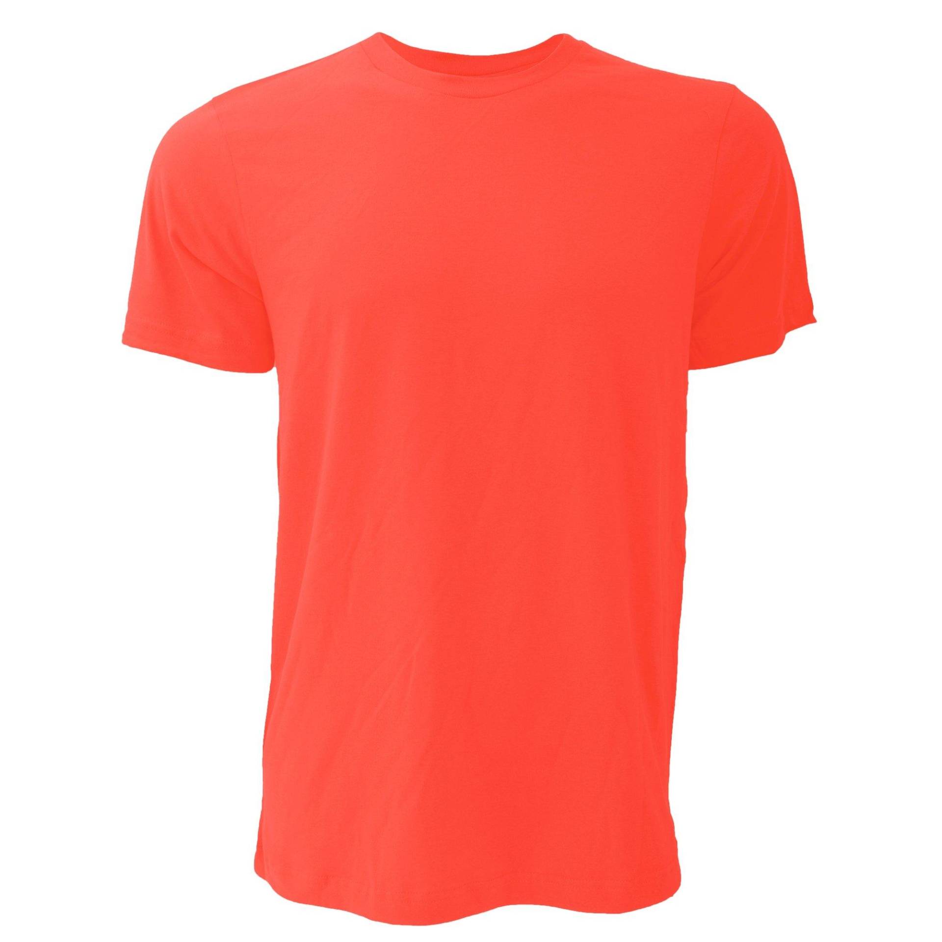 Canvas Jersey Tshirt, Kurzarm Herren Rot Bunt M von Bella + Canvas