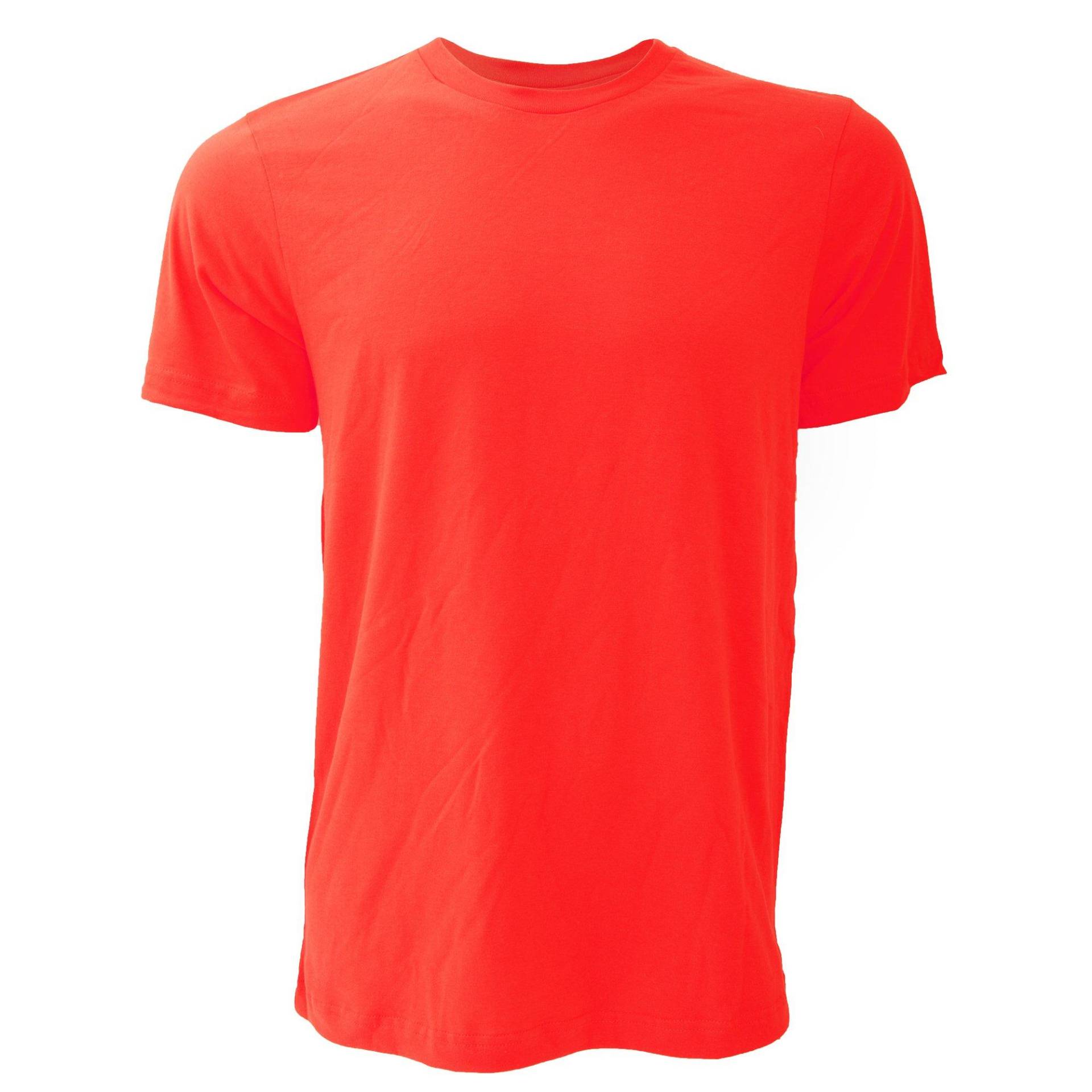 Canvas Jersey Tshirt, Kurzarm Herren Rot Bunt S von Bella + Canvas