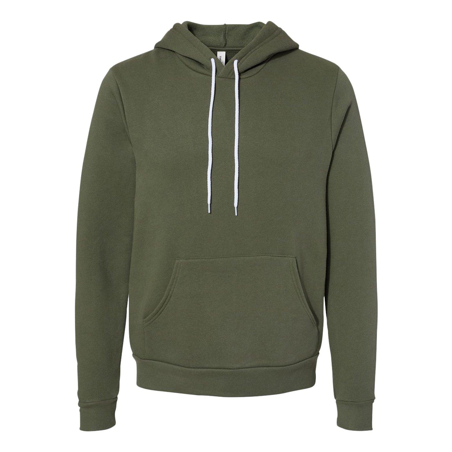 Bella + Canvas - Kapuzenpullover Kapuzensweatshirt, für Herren, Militärgrün, Größe XS von Bella + Canvas