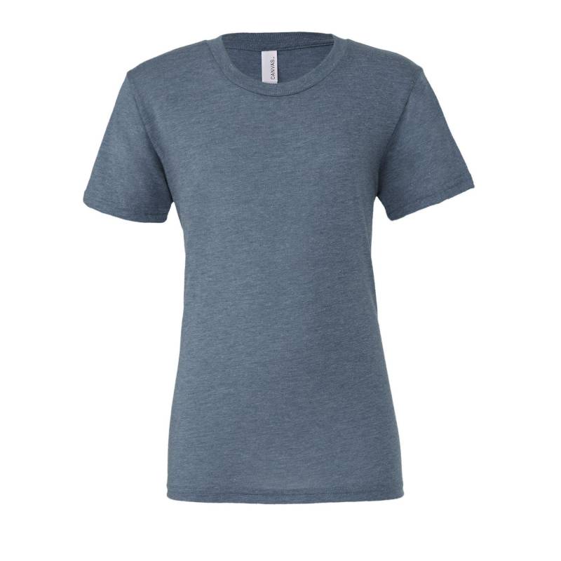 Canvas Triblend Tshirt Mit Rundhalsausschnitt Herren Blau Denim L von Bella + Canvas