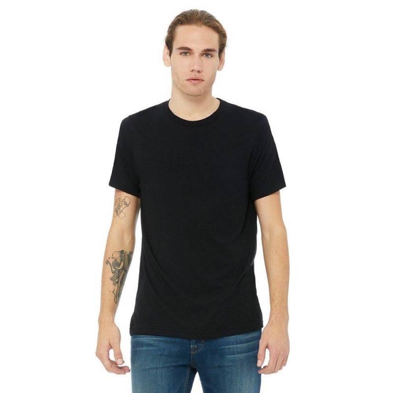 Canvas Triblend Tshirt Mit Rundhalsausschnitt Herren Schwarz L von Bella + Canvas