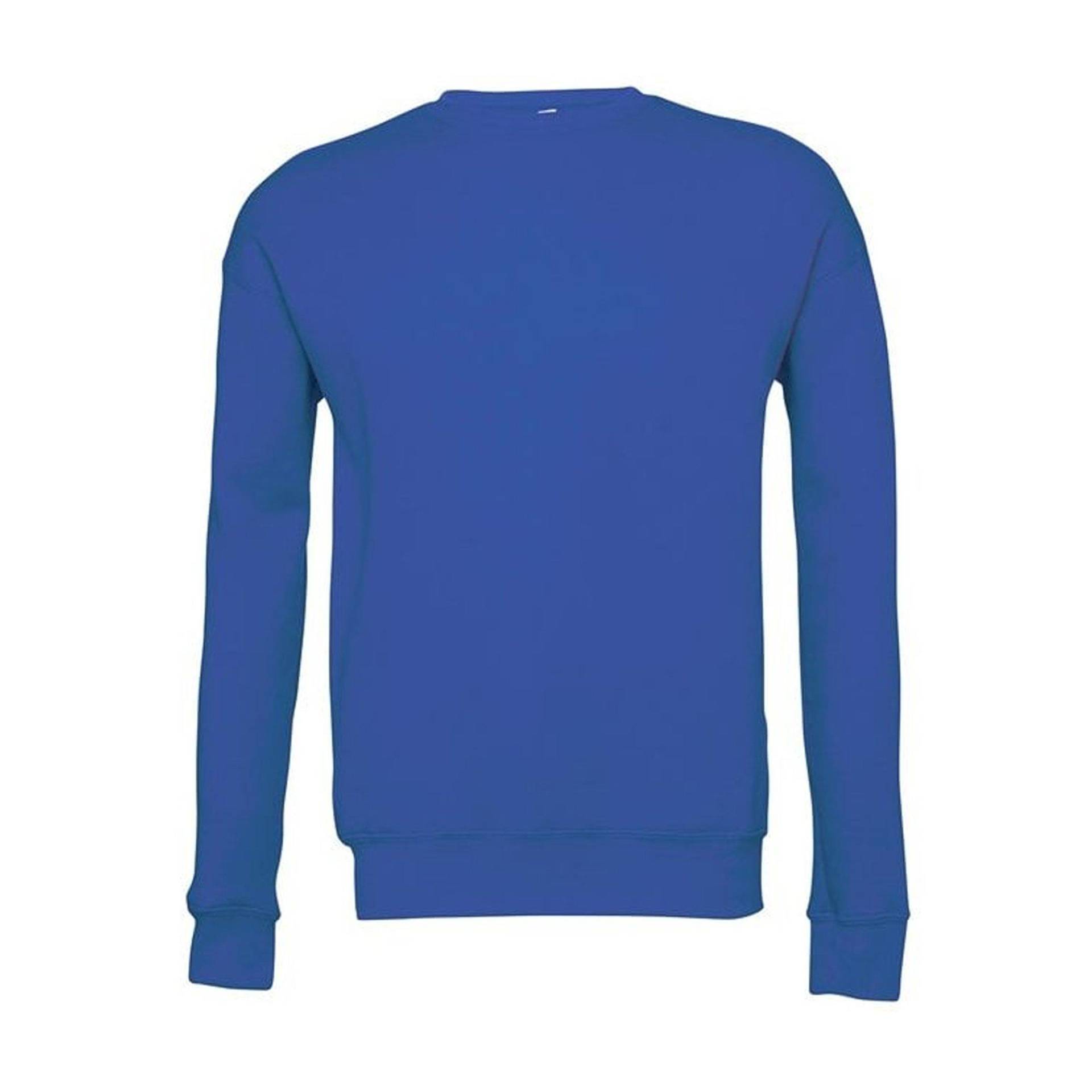 Classic Sweatshirt, Überschnittene Schulter Damen Königsblau L von Bella + Canvas