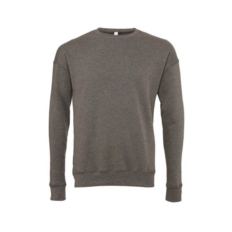 Classic Sweatshirt, Überschnittene Schulter Herren Grau L von Bella + Canvas