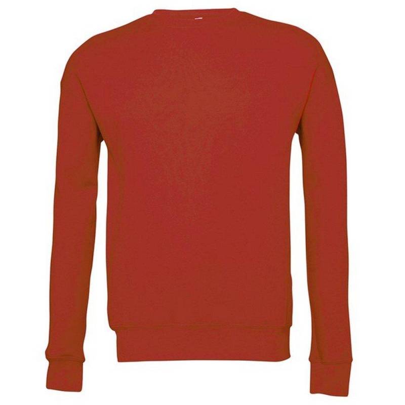 Classic Sweatshirt, Überschnittene Schulter Herren Rot Bunt S von Bella + Canvas