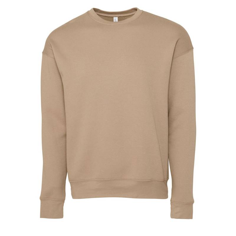 Classic Sweatshirt, Überschnittene Schulter Herren Tan M von Bella + Canvas