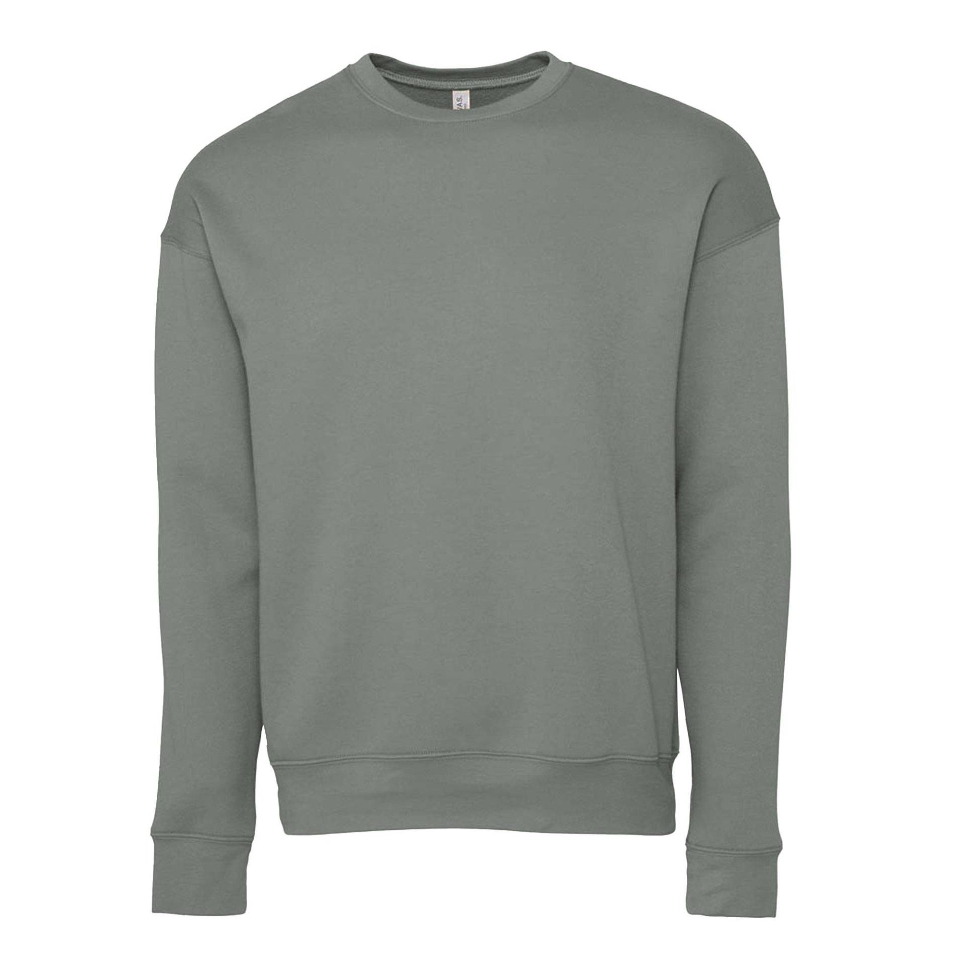 Erwachsene Drop Schulter Sweatshirt Damen Grau XS von Bella + Canvas