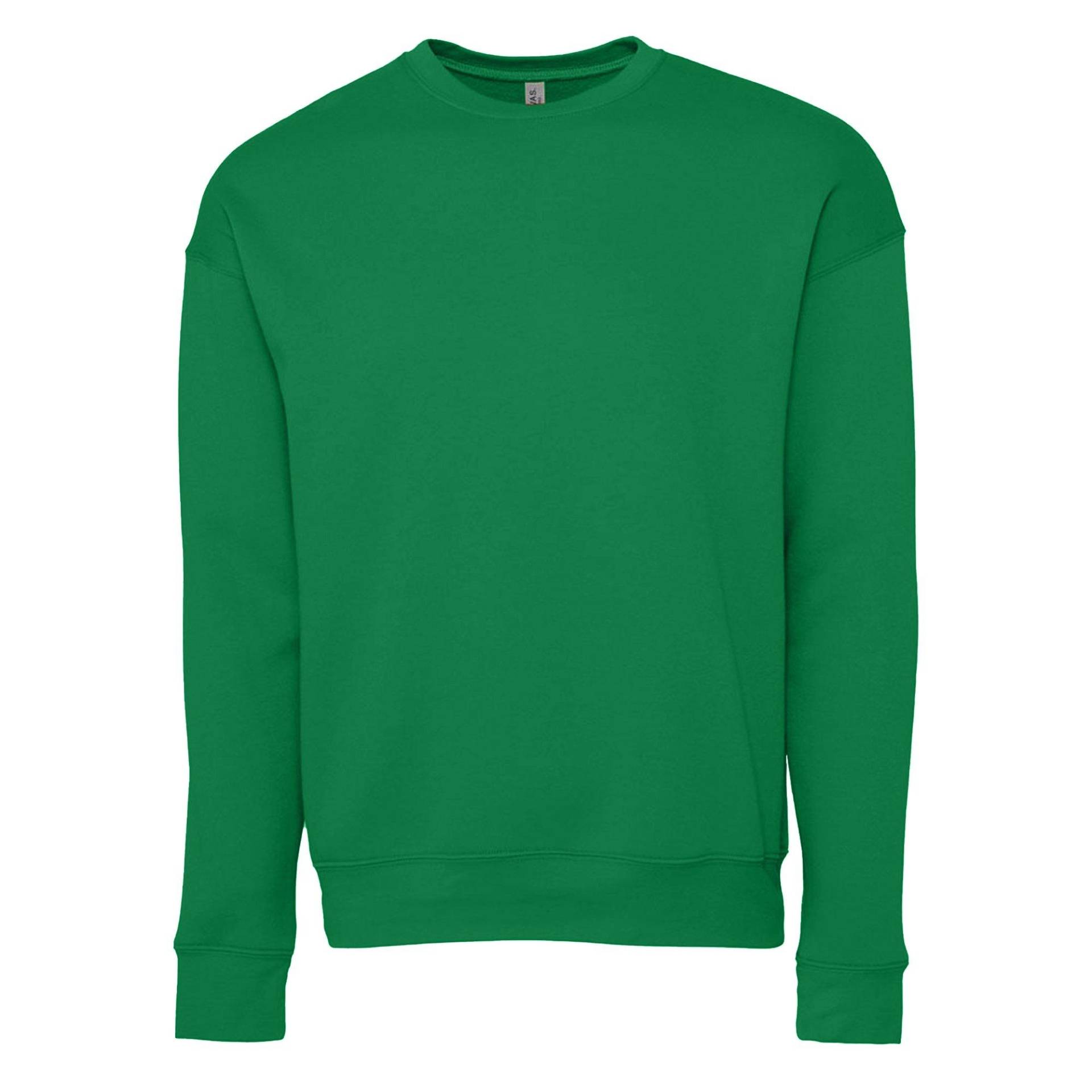 Erwachsene Drop Schulter Sweatshirt Damen Grün L von Bella + Canvas
