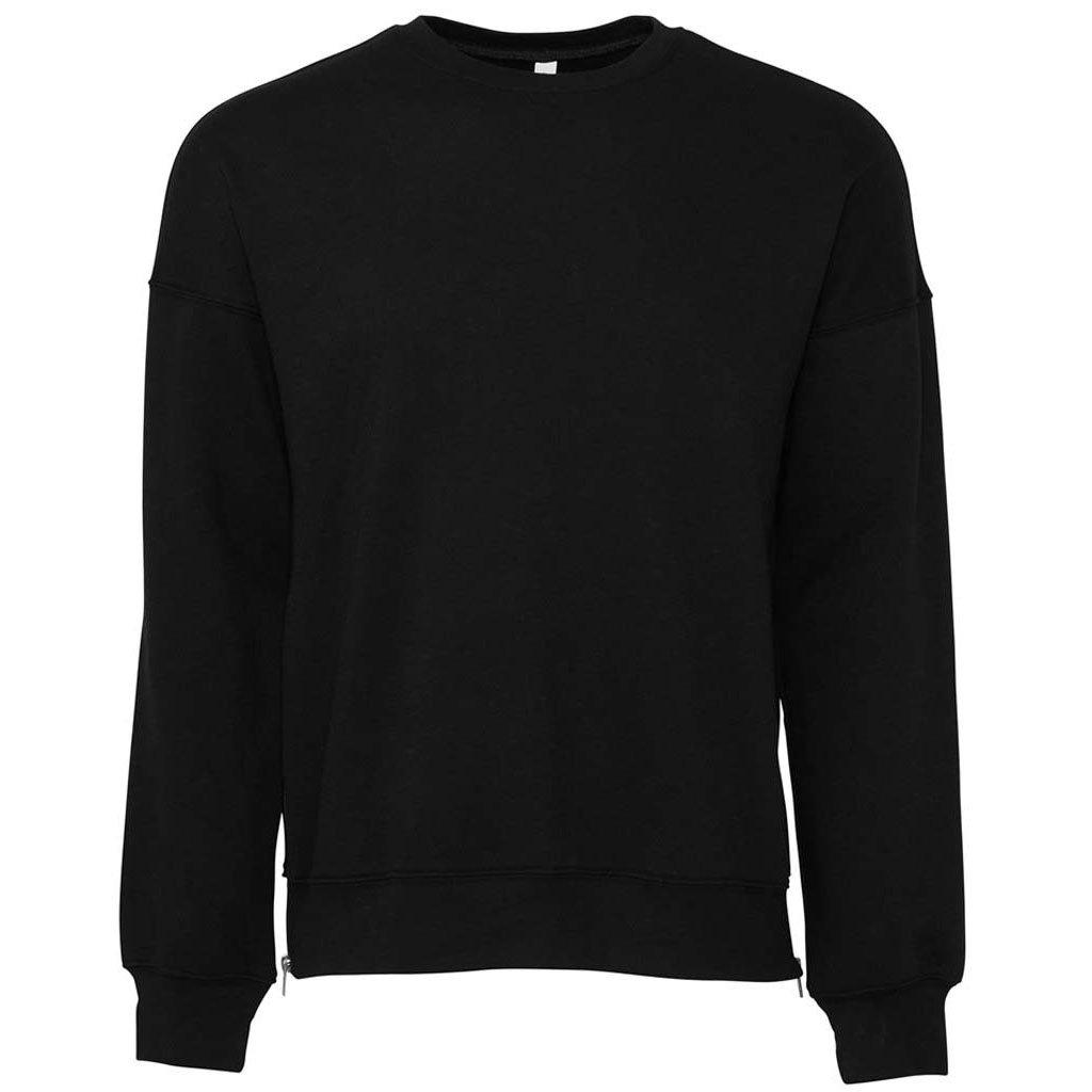 Erwachsene Drop Schulter Sweatshirt Damen Schwarz L von Bella + Canvas