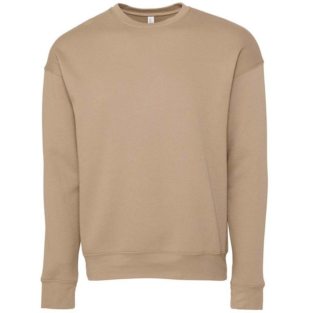 Erwachsene Drop Schulter Sweatshirt Damen Tan L von Bella + Canvas