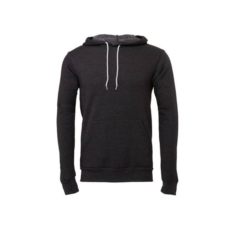 Erwachsene Kapuzenpullover Damen Grau L von Bella + Canvas