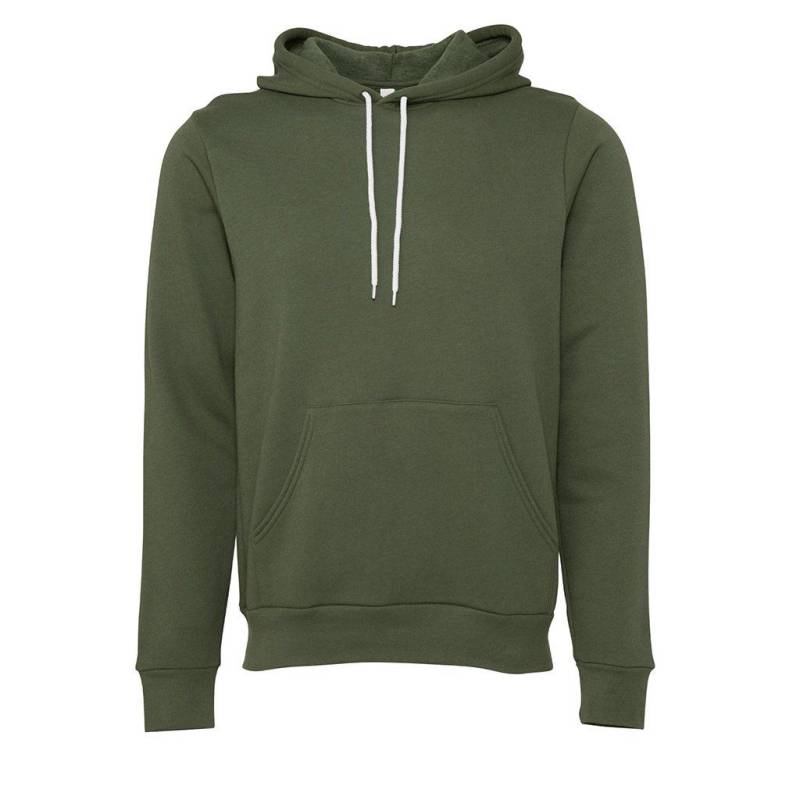 Erwachsene Kapuzenpullover Damen Militärgrün L von Bella + Canvas