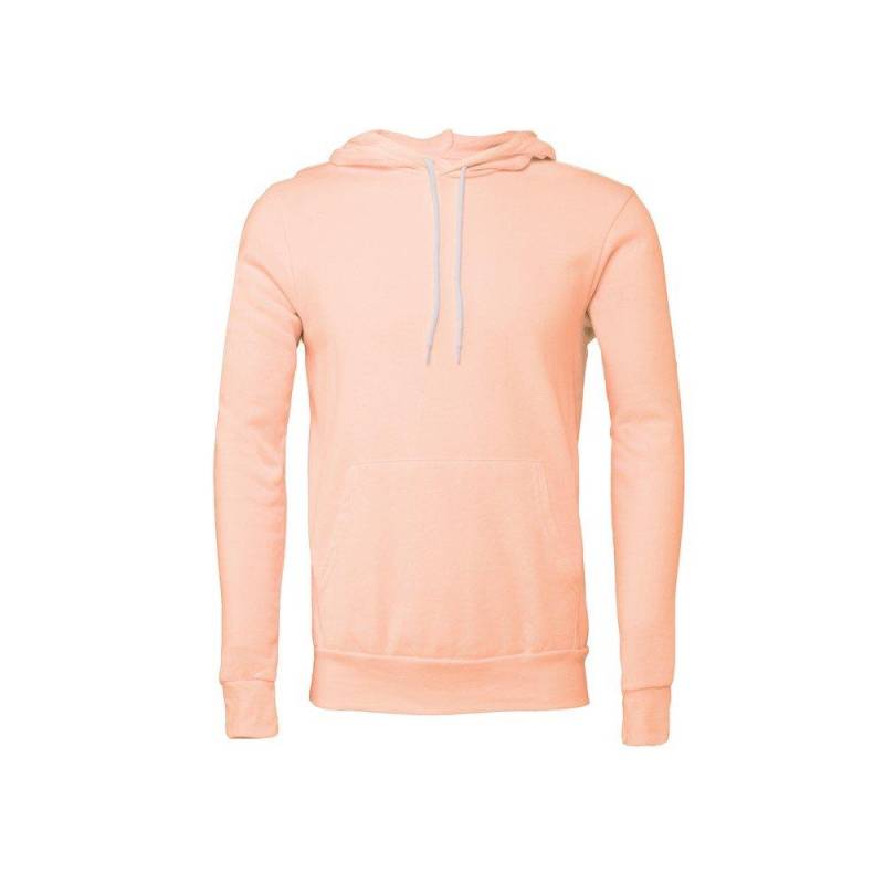 Erwachsene Kapuzenpullover Damen Pfirsich L von Bella + Canvas