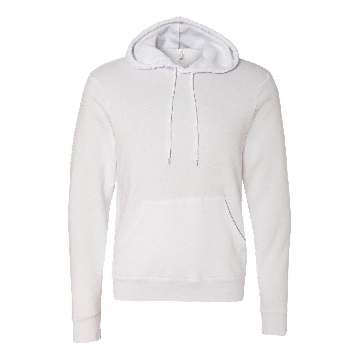 Erwachsene Kapuzenpullover Damen Weiss M von Bella + Canvas