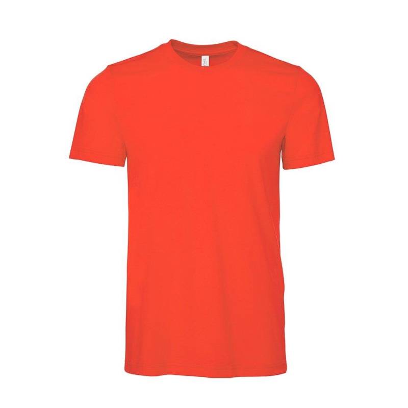 Erwachsene Rundhalsausschnitt Tshirt Damen Rot Bunt XXL von Bella + Canvas