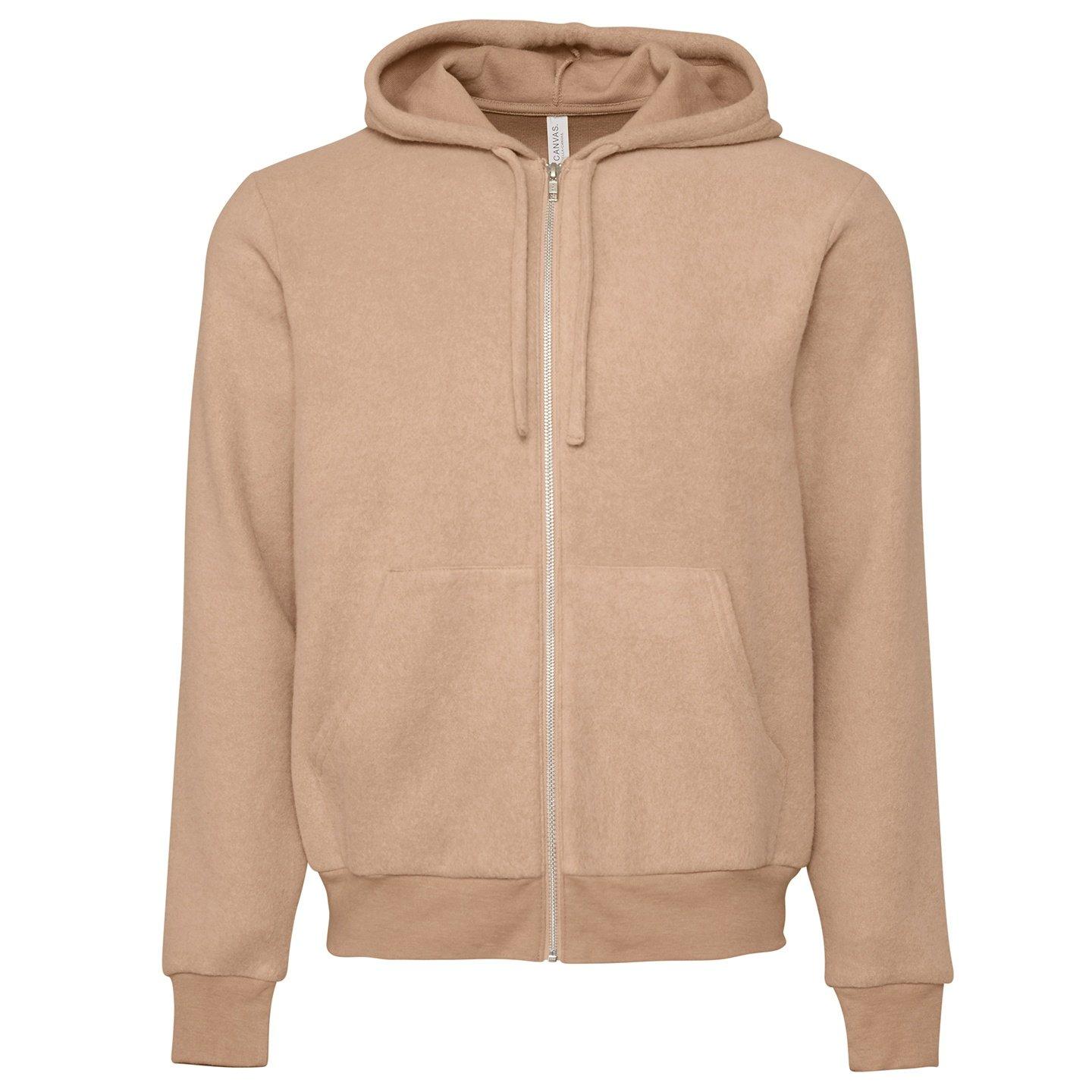 Bella + Canvas - Hoodie mit durchgehendem Reißverschluss, für Damen, Pink Teal, Größe XXL von Bella + Canvas