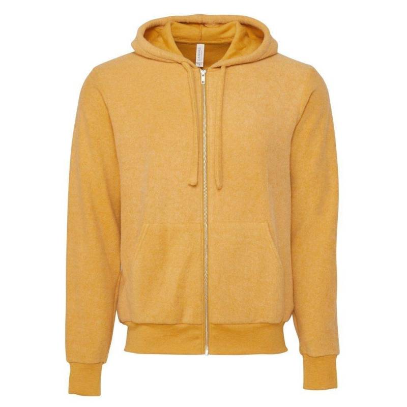 Hoodie Mit Durchgehendem Reißverschluss Damen Senfgelb XXL von Bella + Canvas