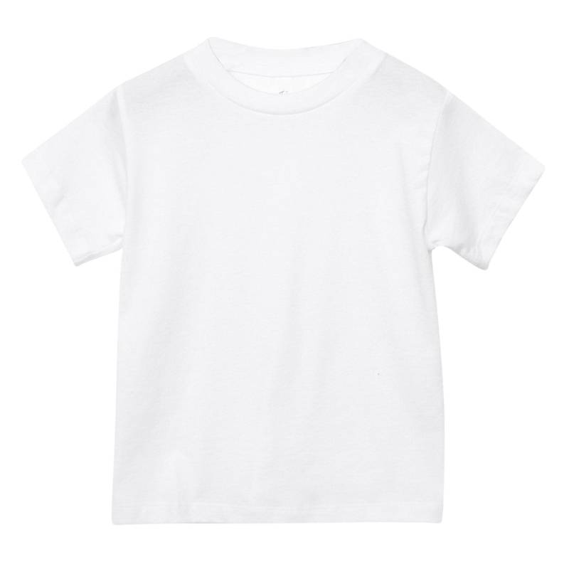 Jerseytshirt Jungen Weiss 104 von Bella + Canvas