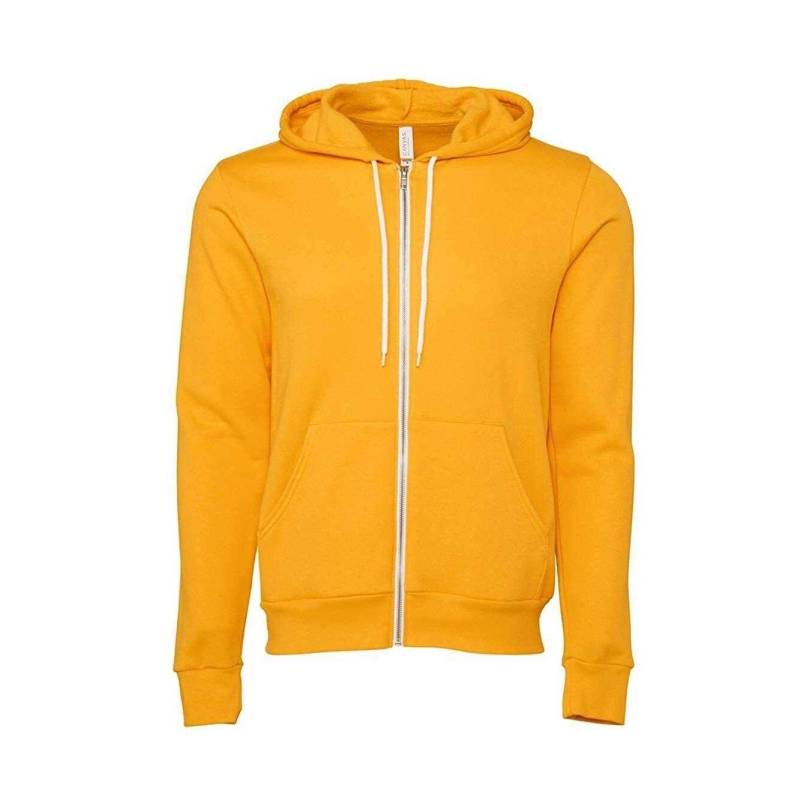 Kapuzenpullover, Durchgehender Reißverschluss Damen Gold XXL von Bella + Canvas