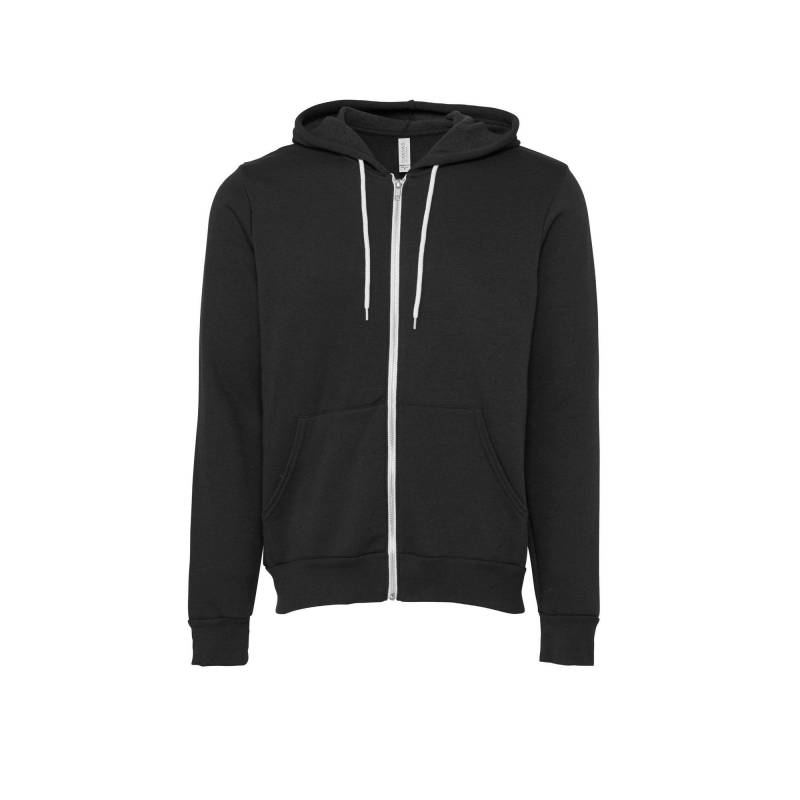 Kapuzenpullover, Durchgehender Reißverschluss Damen Grau S von Bella + Canvas