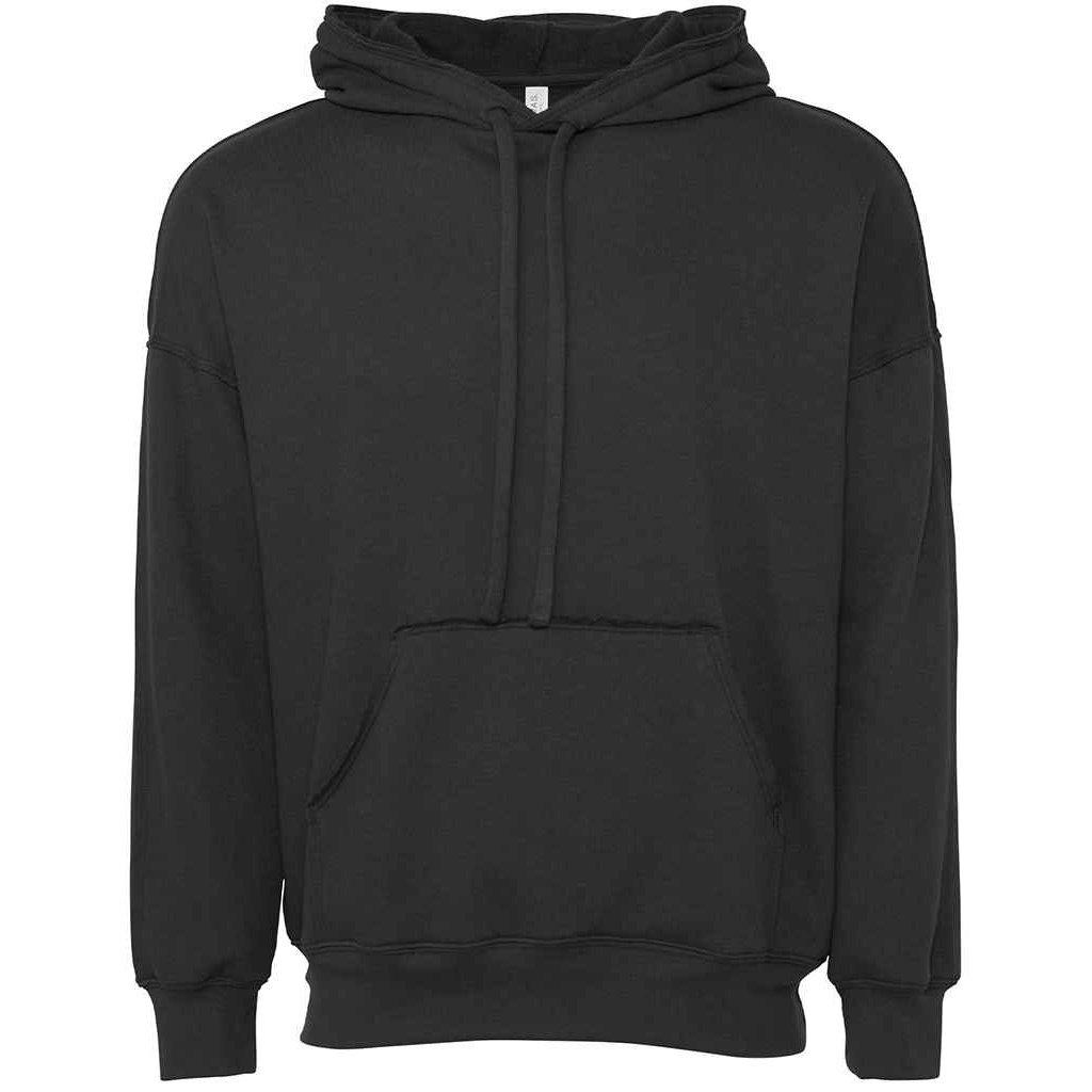 Kapuzenpullover Rohe Nähte Damen Grau M von Bella + Canvas