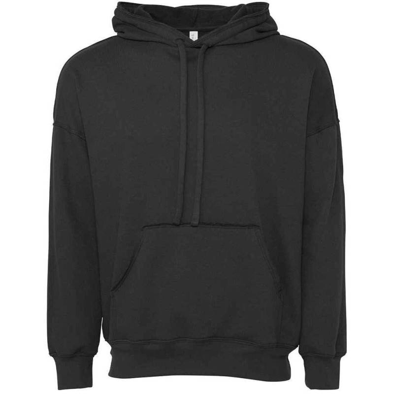 Kapuzenpullover Rohe Nähte Damen Grau M von Bella + Canvas