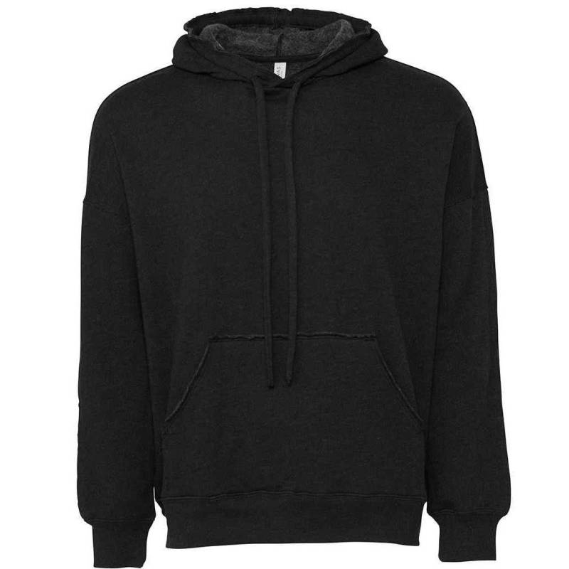 Kapuzenpullover Rohe Nähte Damen Schwarz XXL von Bella + Canvas