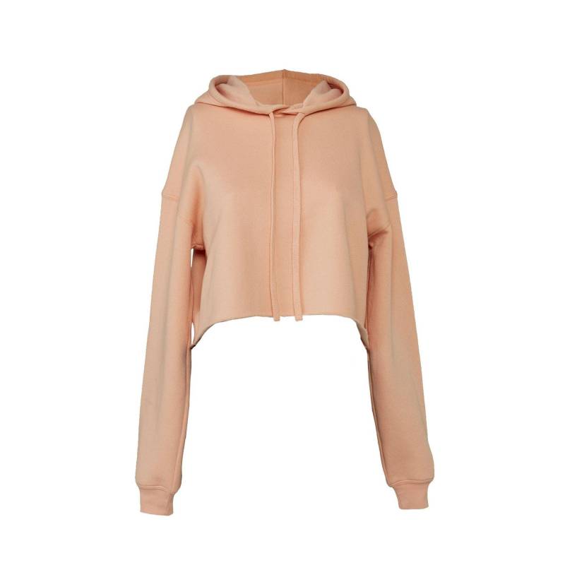 Bella + Canvas - Kurzes Hoodie, für Damen, Pfirsich, Größe M von Bella + Canvas