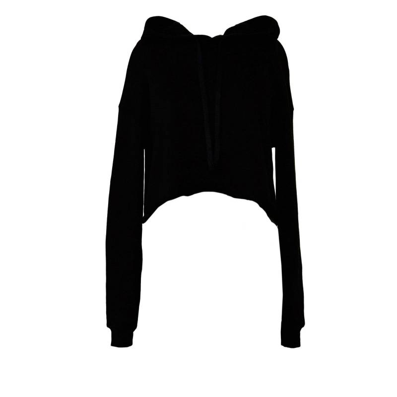 Kurzes Hoodie Damen Schwarz XL von Bella + Canvas