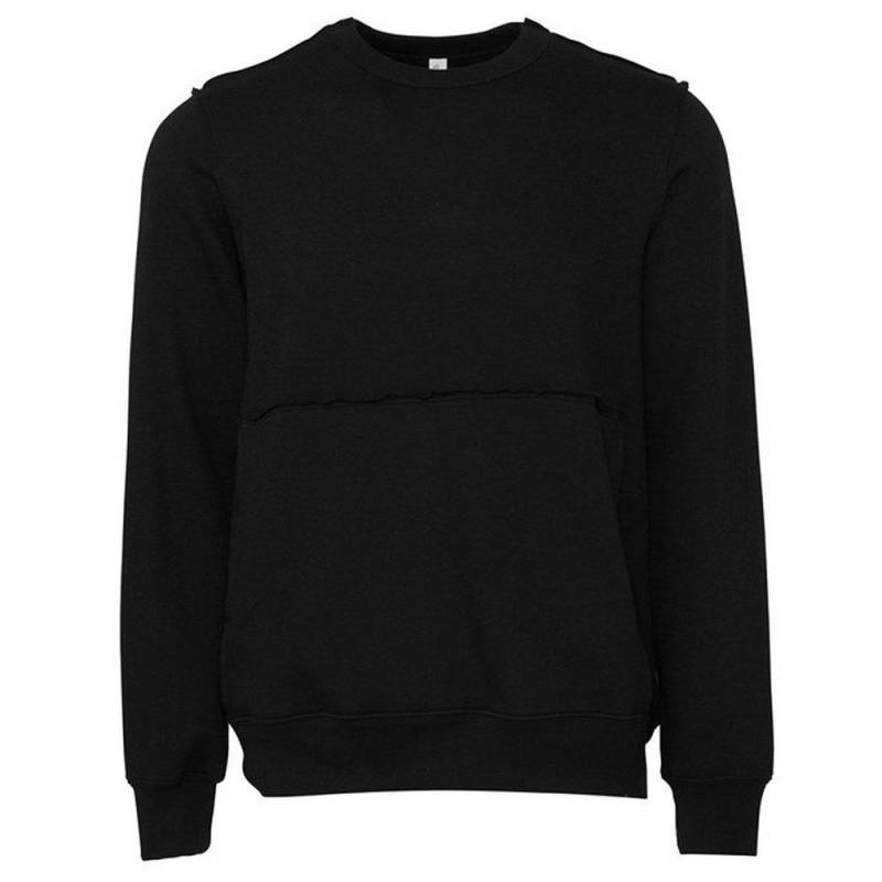 Bella + Canvas - Pullover, Rohe Nähte, für Damen, Schwarz, Größe M von Bella + Canvas