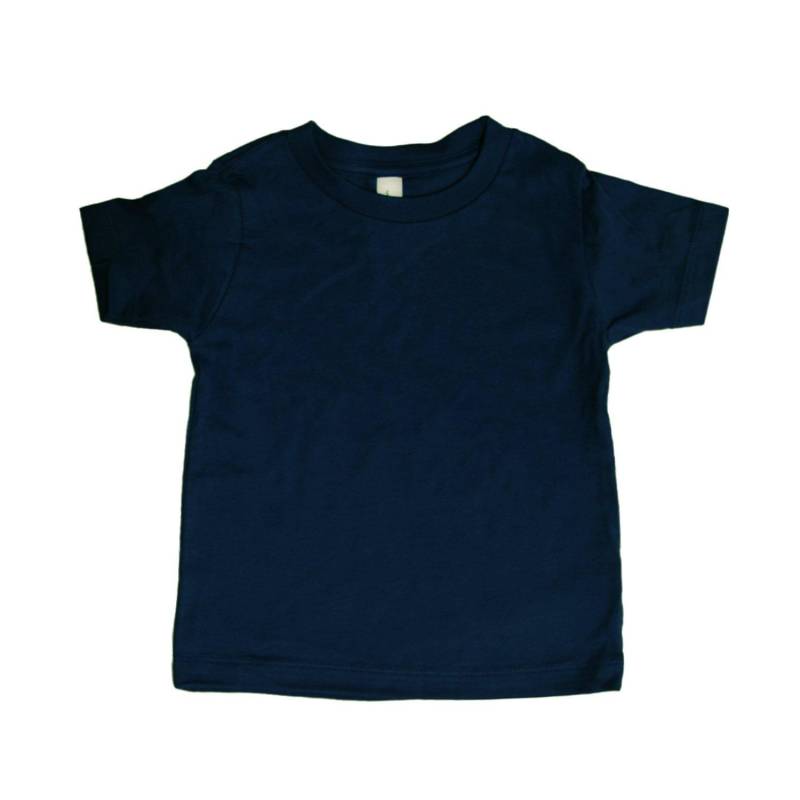 Runder Hals Tshirt Jungen Marine 80 von Bella + Canvas