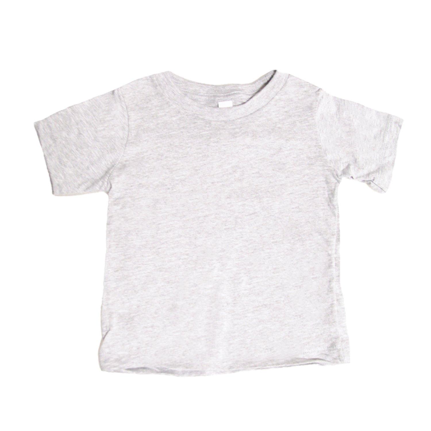 Runder Hals Tshirt Jungen Schiefergrau 86 von Bella + Canvas