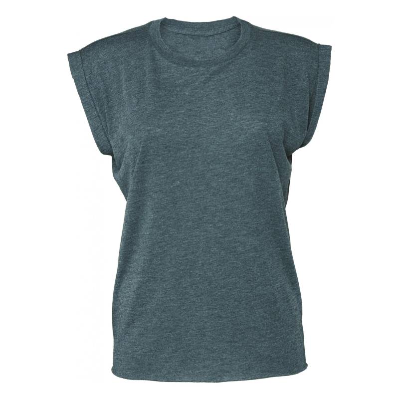 T-shirt Mit Rollärmeln, Flowy Damen  L von Bella + Canvas