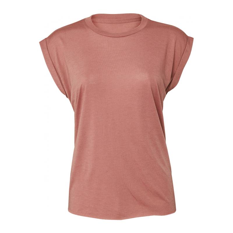 T-shirt Mit Rollärmeln, Flowy Damen  M von Bella + Canvas