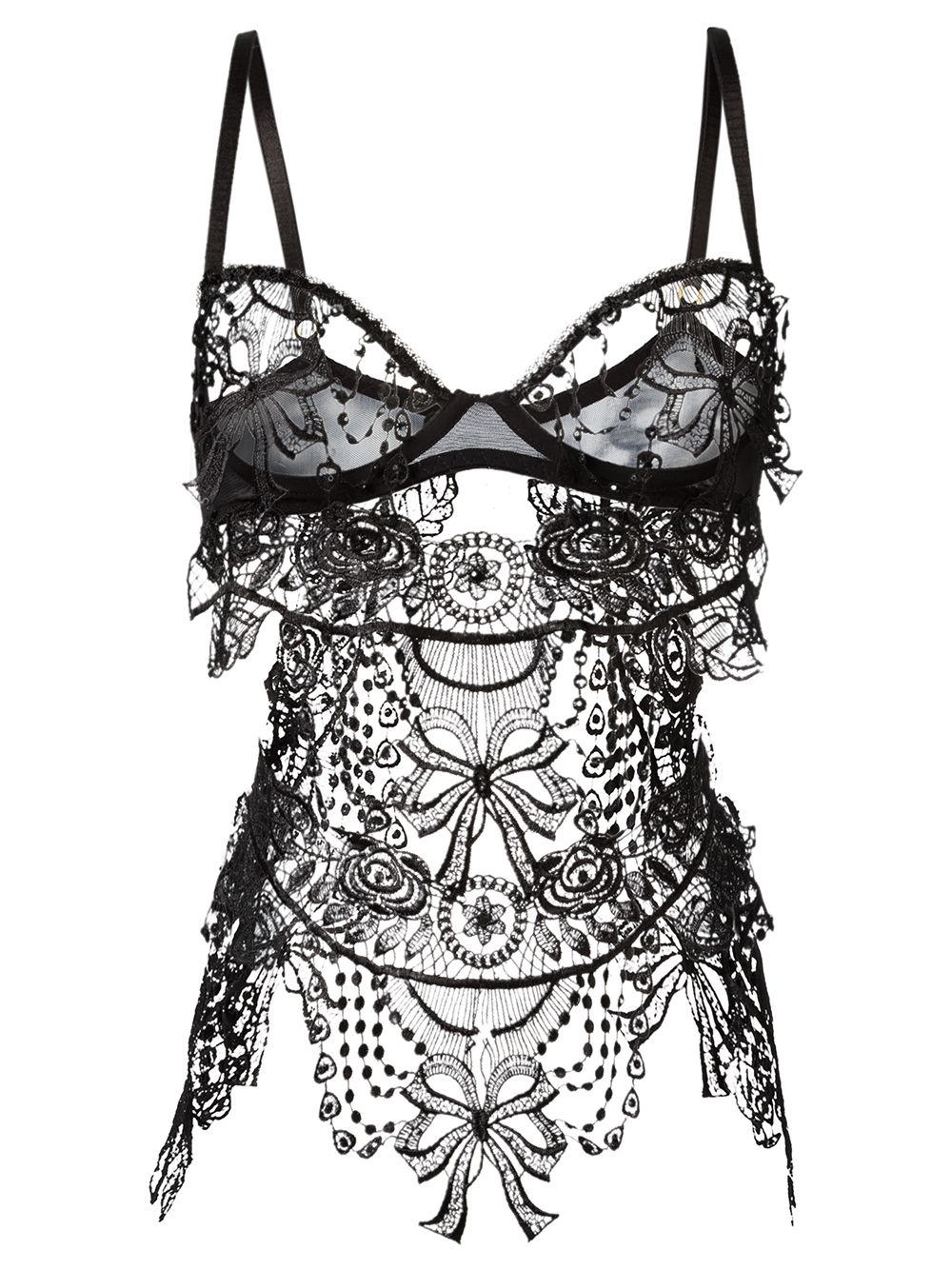 Belle Et Bon Bon Bisoux crystal embellished body - Black von Belle Et Bon Bon