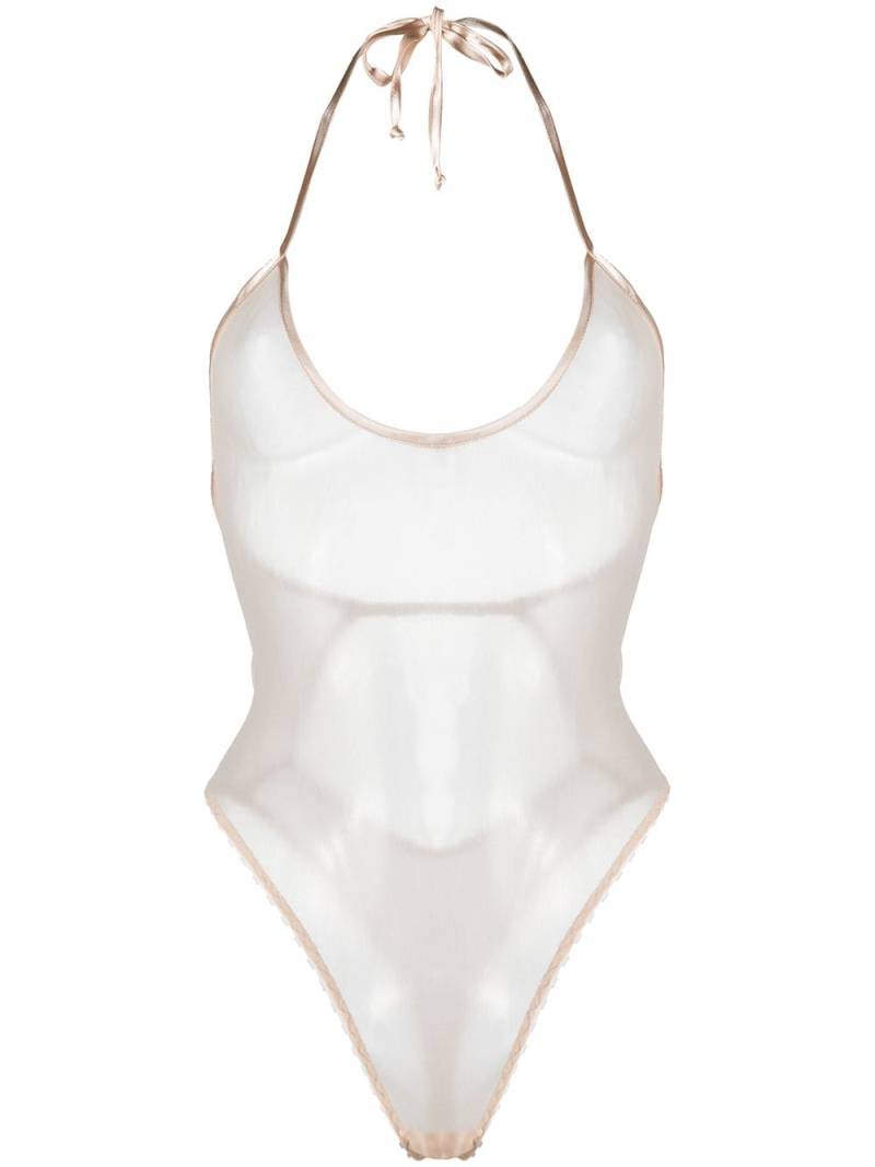 Belle Et Bon Bon Ophelia sheer bodysuit - Neutrals von Belle Et Bon Bon