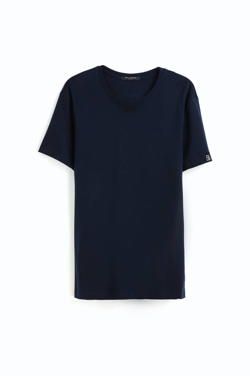 Herren-t-shirt Aus Baumwolle Mit Rundhalsausschnitt, 185 G Herren Blau XL von Bellemere New York