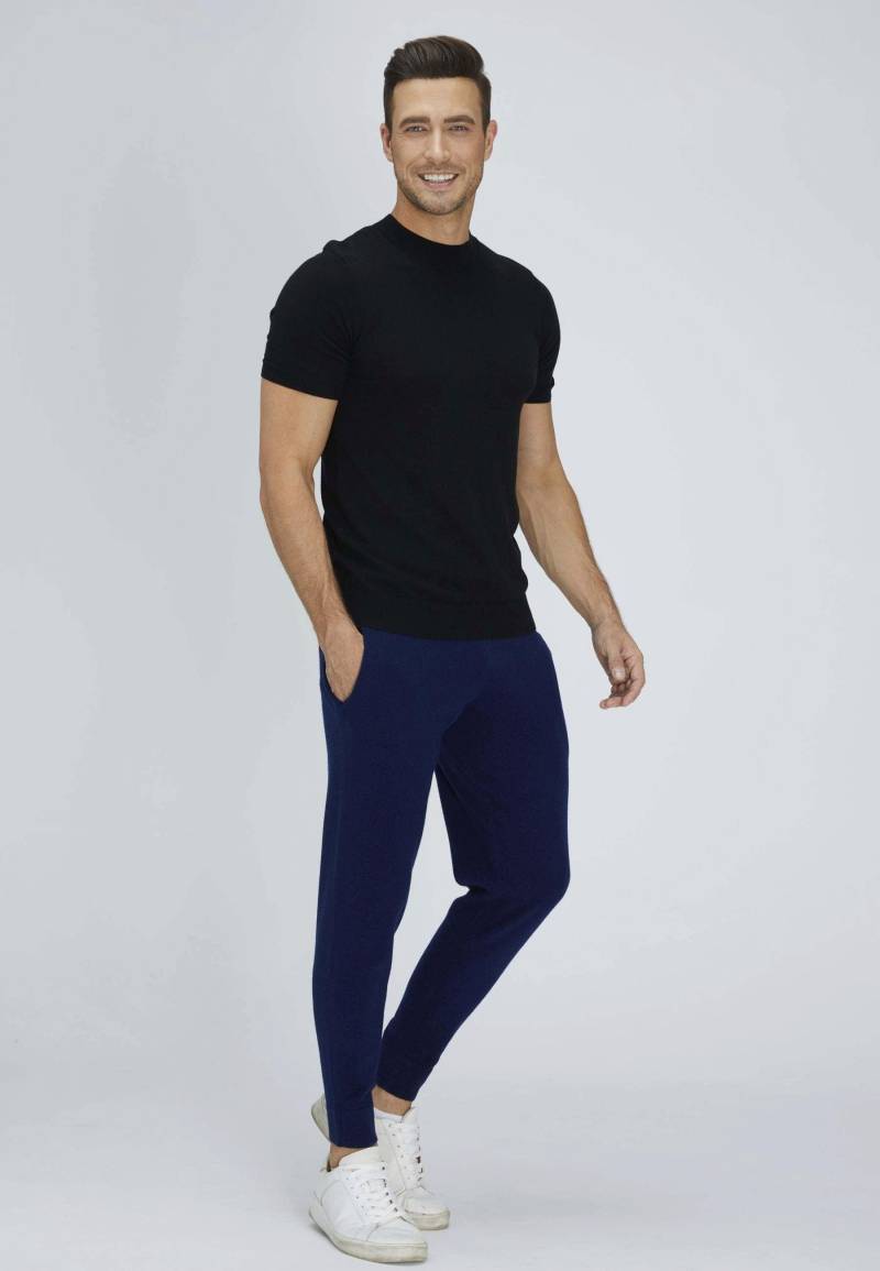 Jogginghose Aus Merino-baumwolle Damen Blau M von Bellemere New York