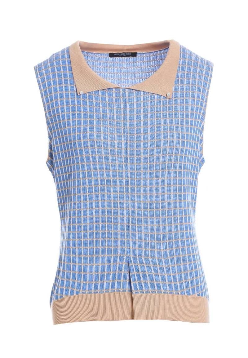 Poloweste Aus Tencel-tweed Damen Blau S von Bellemere New York