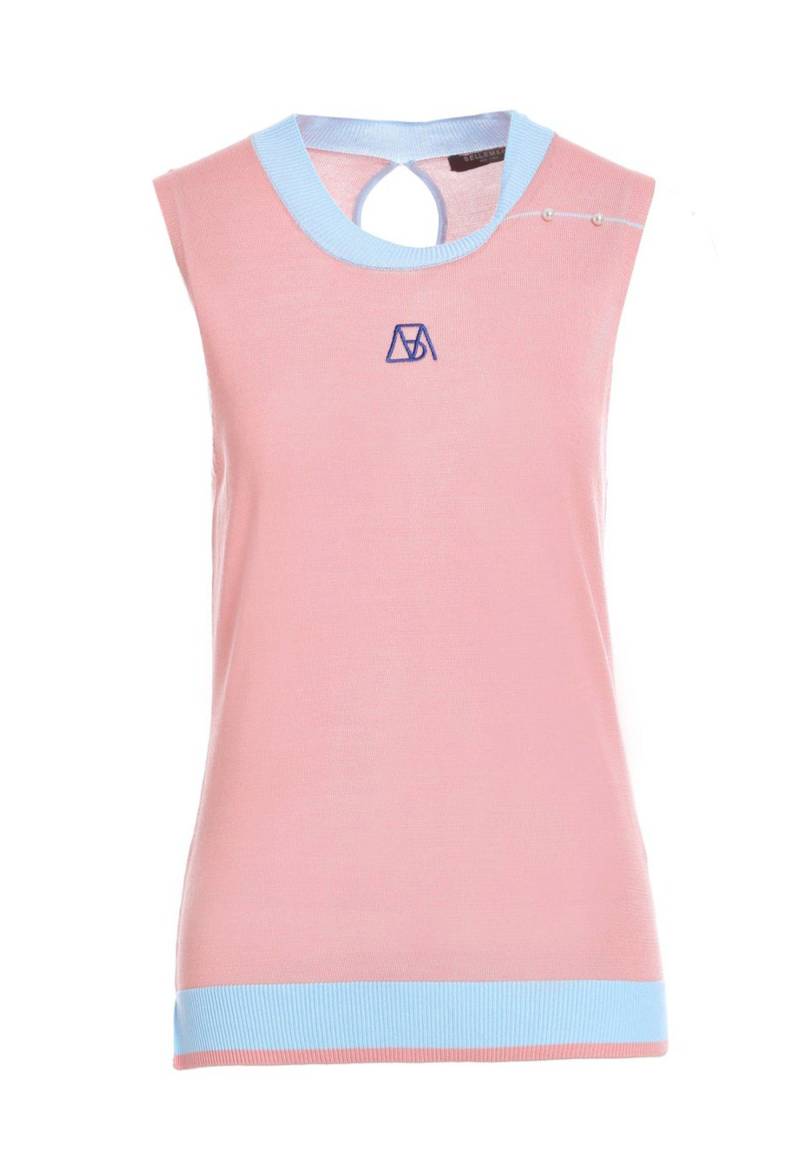 Schicke Poloweste Aus Tencel Damen Pink M von Bellemere New York