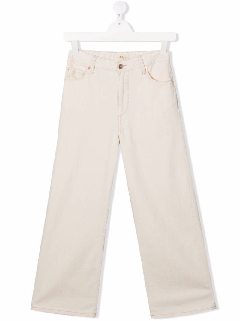 Bellerose TEEN cotton straight-leg trousers - Neutrals von Bellerose