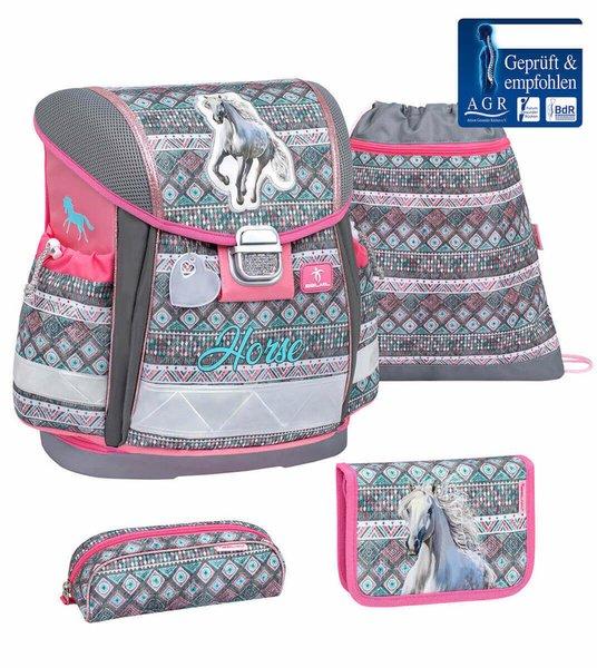 CLASSY Schulrucksack 4-teiliges-Set Horse Aruba Blue CLASSY Schulrucksack 4-teiliges-Set Horse Aruba Blue von Belmil