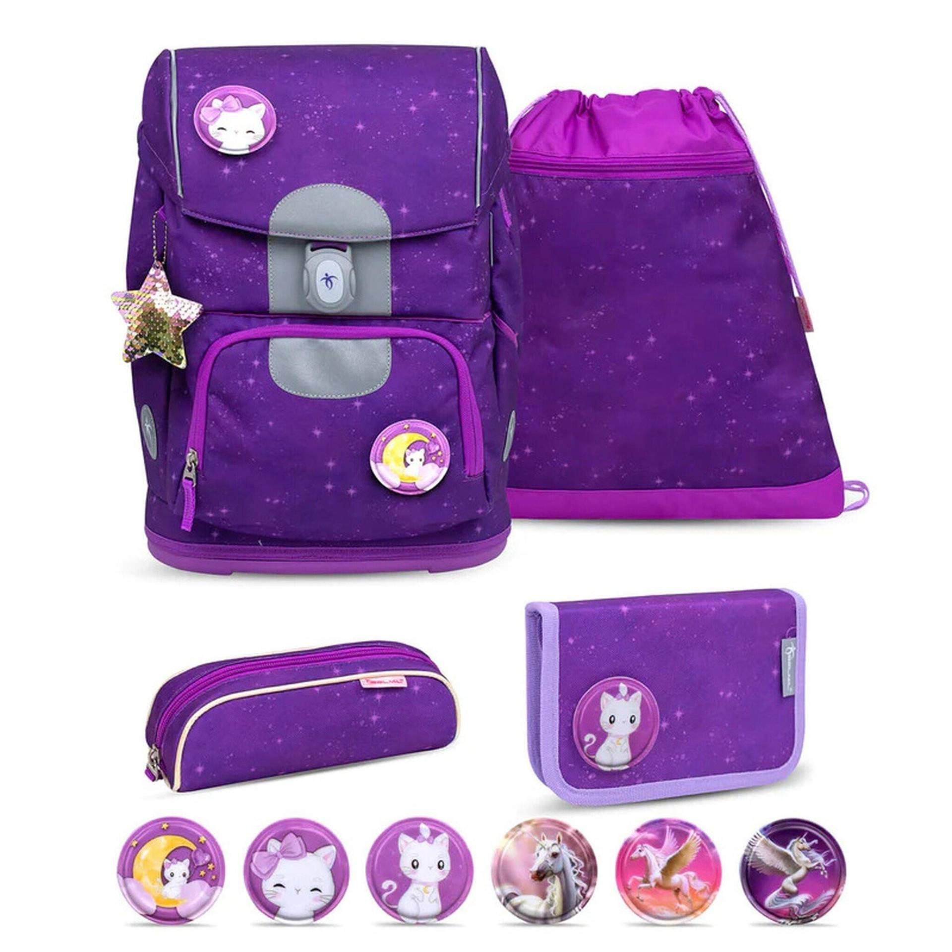 Motion Schulrucksack 5-teiliges-set Purple Sky Mädchen Violett ONE SIZE von Belmil