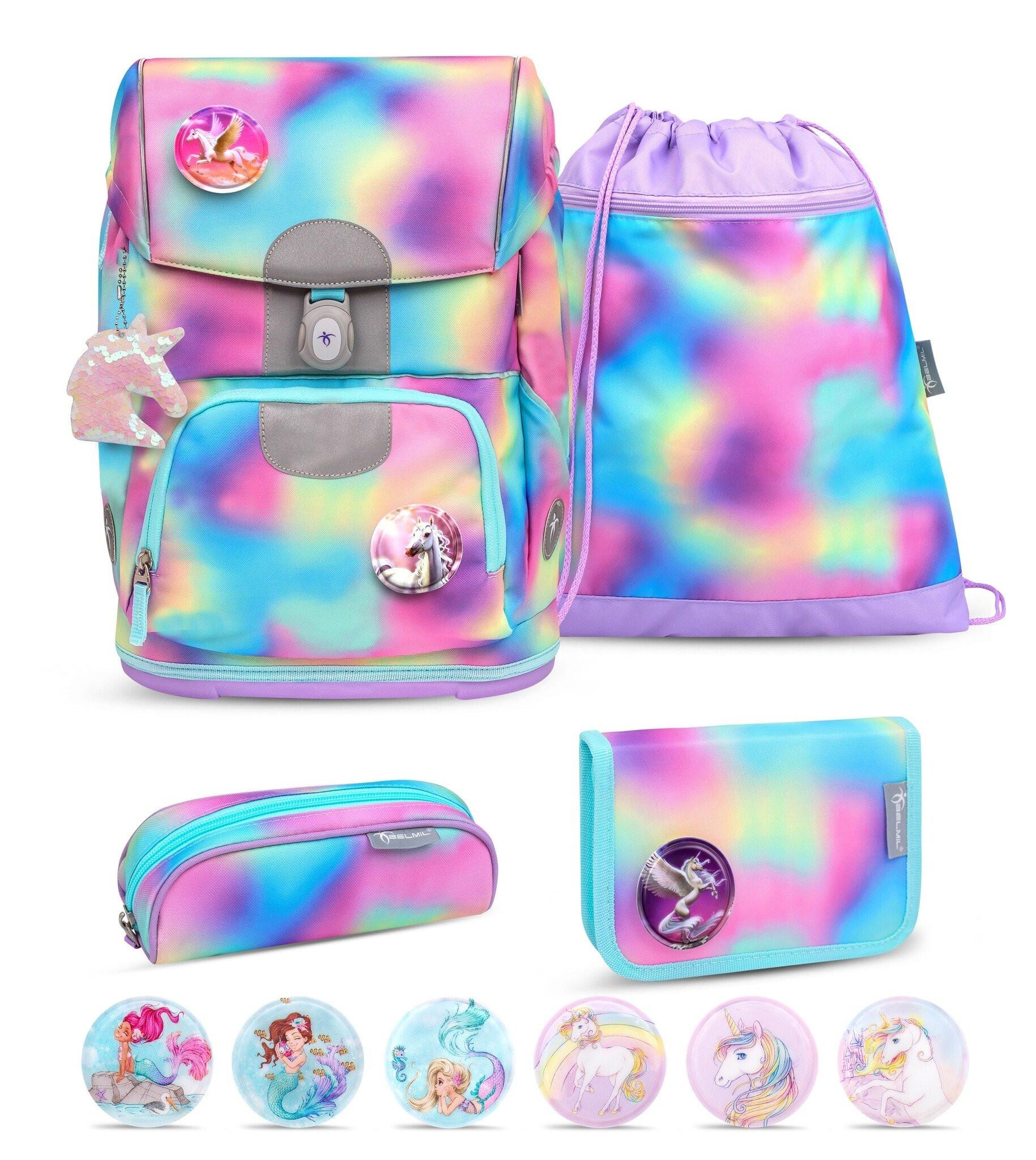 Motion Schulrucksack 5-teiliges-set Rainbow Color Mädchen Multicolor ONE SIZE von Belmil