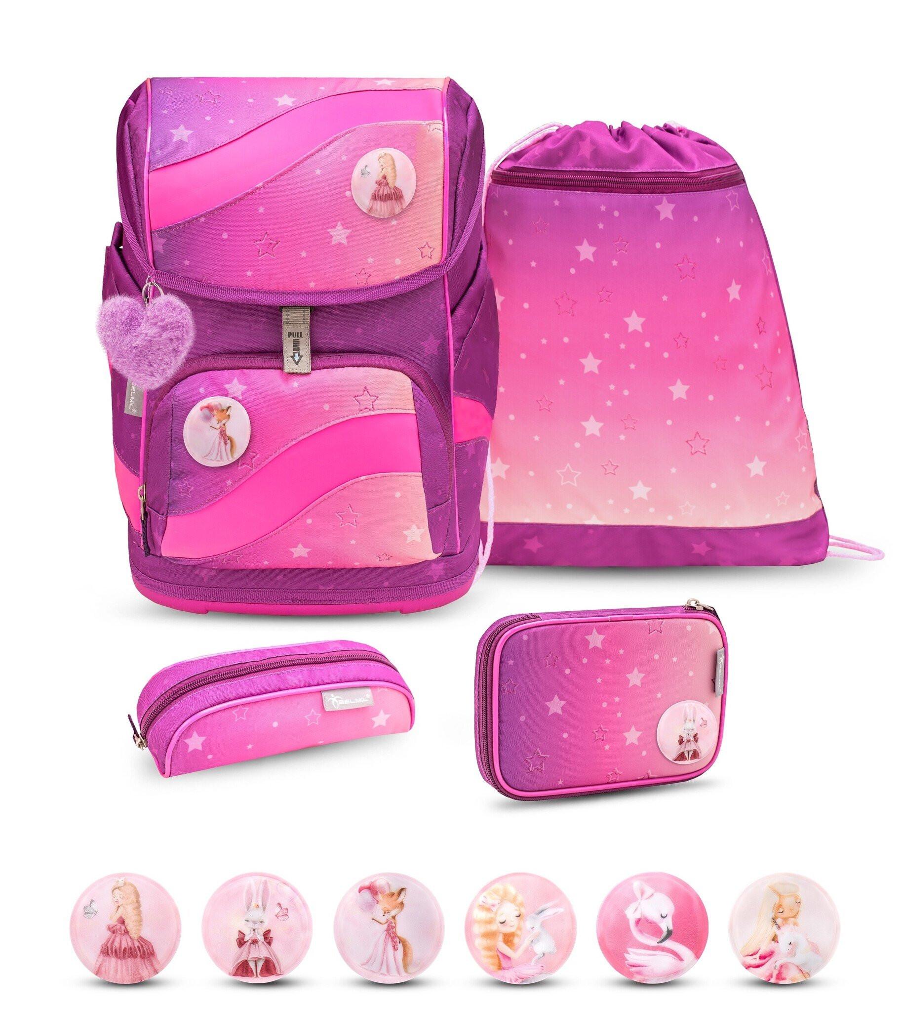 Smarty Schulrucksack 5-teiliges-set Ombre 2 Mädchen Pink ONE SIZE