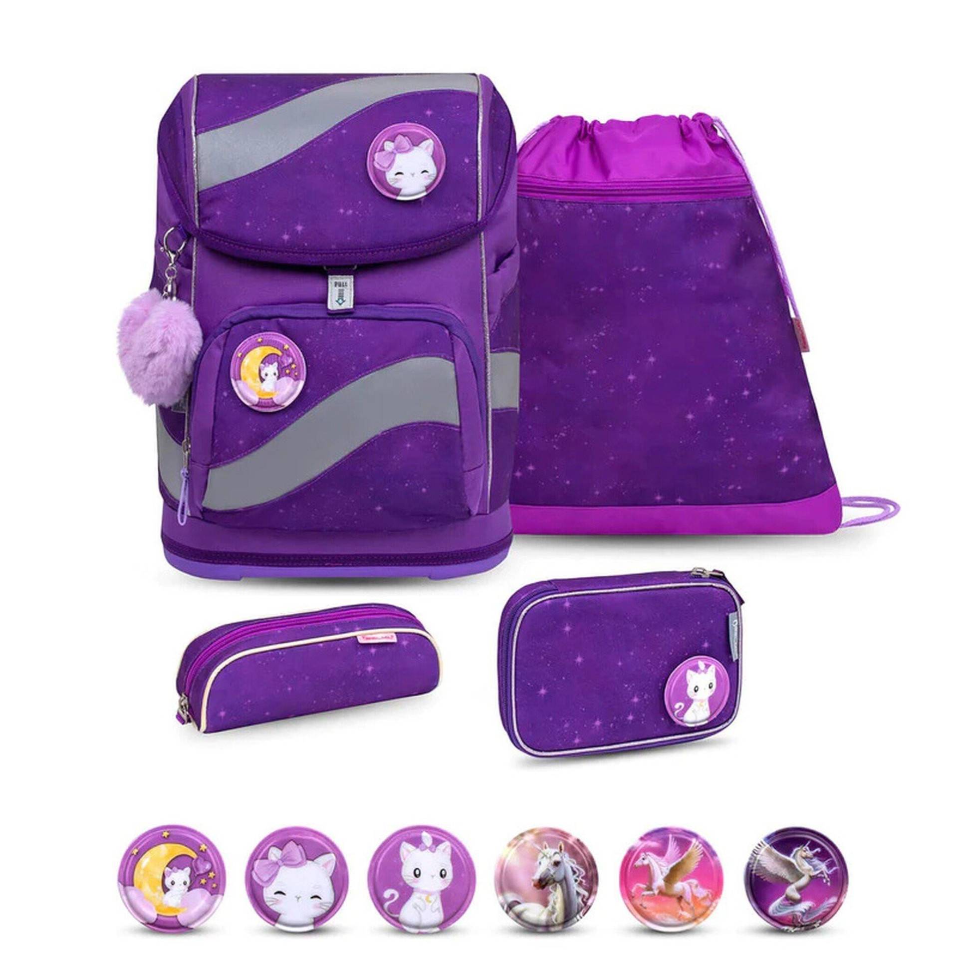 Smarty Schulrucksack 5-teiliges-set Purple Sky Mädchen Violett ONE SIZE von Belmil