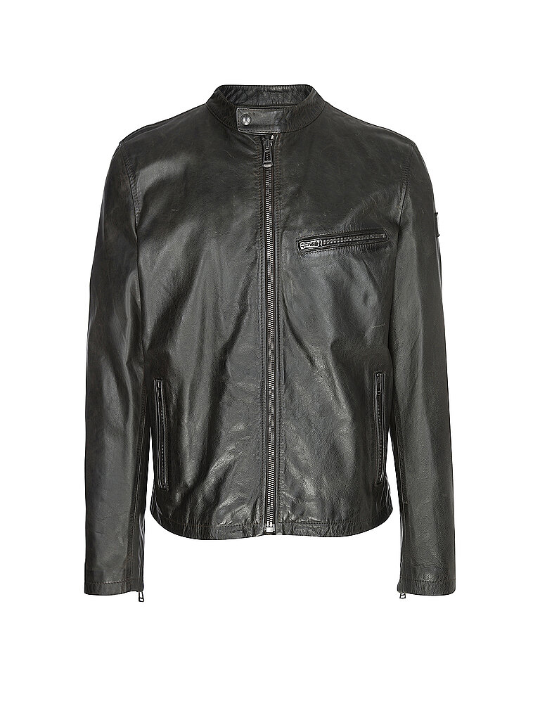 BELSTAFF Lederjacke LEGACY PEARSON dunkelgrün | 48 von Belstaff